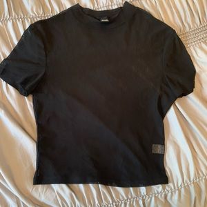 Mesh fitted T-shirt